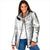 All White Maori Tribal Tattoo Personalised Padded Jacket Stone Gray Polynesian Style - Polynesian Pride