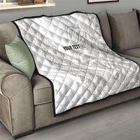 All White Maori Tribal Tattoo Personalised Quilt Stone Gray Polynesian Style - Polynesian Pride