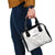 All White Maori Tribal Tattoo Personalised Shoulder Handbag Stone Gray Polynesian Style - Polynesian Pride
