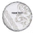 All White Maori Tribal Tattoo Personalised Spare Tire Cover Stone Gray Polynesian Style - Polynesian Pride
