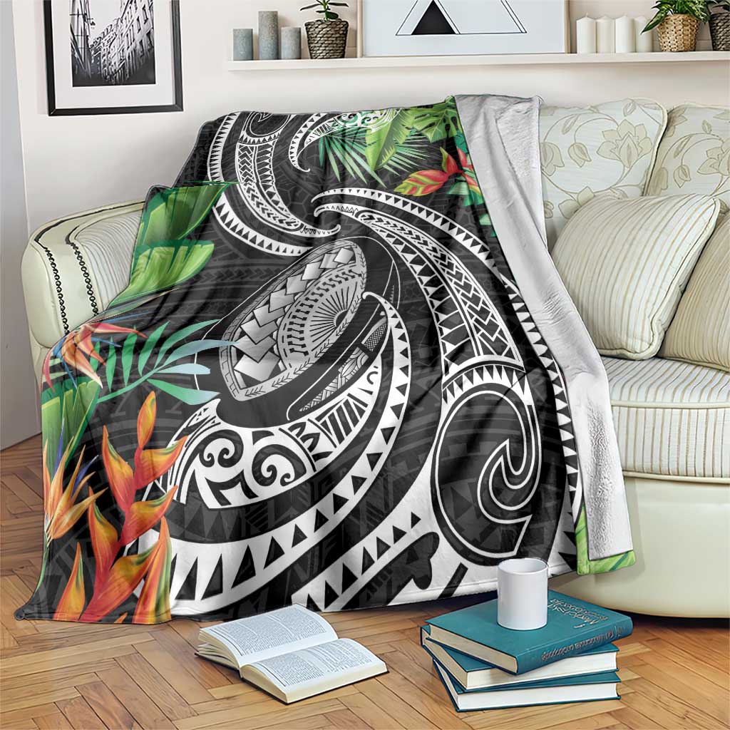 Polynesian Pacific Rugby Tribal Blanket Tropical Vibe