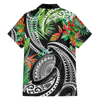 Polynesian Pacific Rugby Tribal Family Matching Off Shoulder Maxi Dress and Hawaiian Shirt Tropical Vibe LT9 - Polynesian Pride