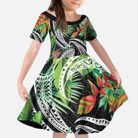 Polynesian Pacific Rugby Tribal Family Matching Puletasi and Hawaiian Shirt Tropical Vibe