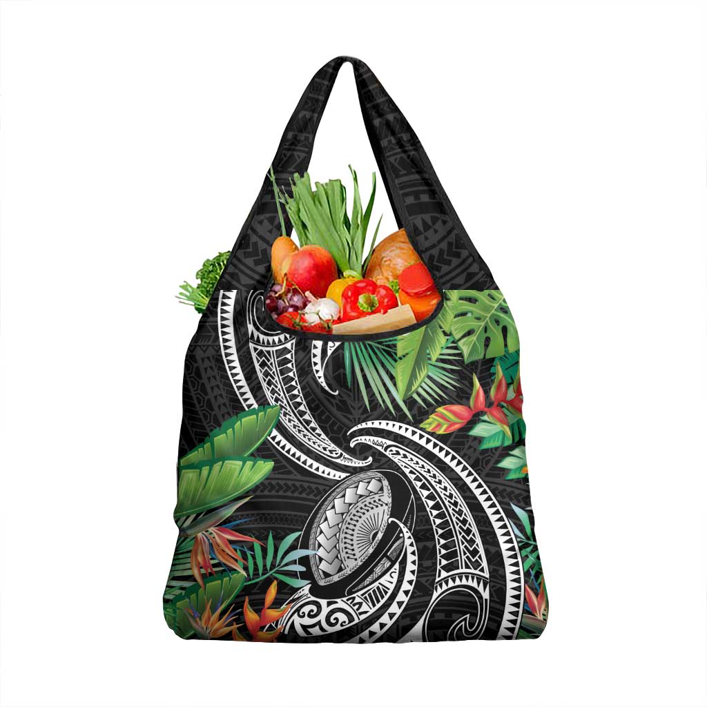 Polynesian Pacific Rugby Tribal Grocery Bag Tropical Vibe