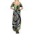 Polynesian Pacific Rugby Tribal Summer Maxi Dress Tropical Vibe