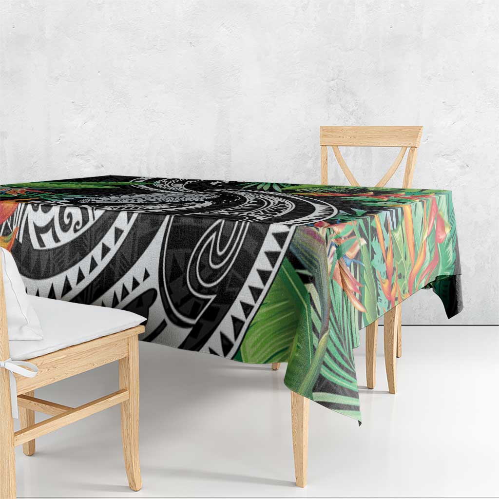 Polynesian Pacific Rugby Tribal Tablecloth Tropical Vibe