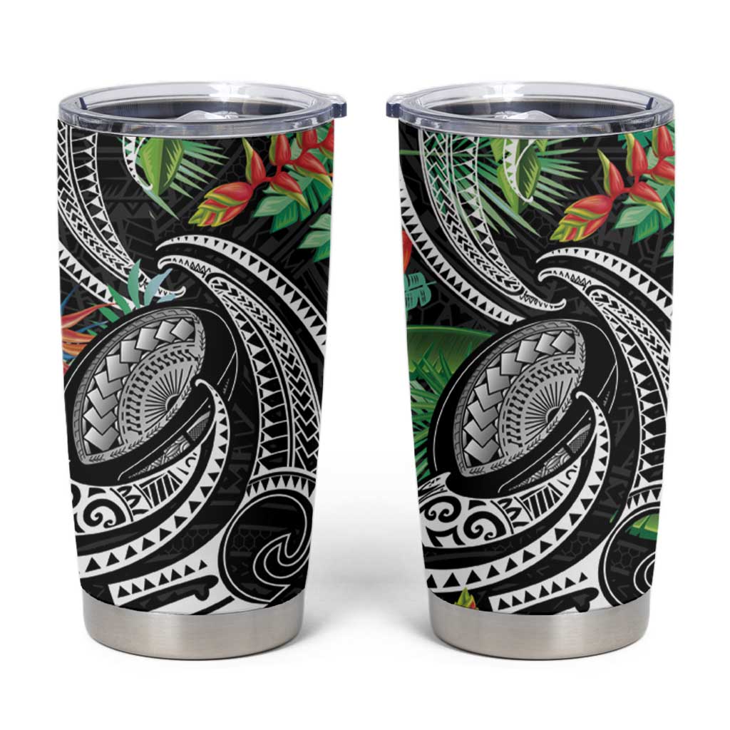 Polynesian Pacific Rugby Tribal Tumbler Cup Tropical Vibe