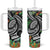 Polynesian Pacific Rugby Tribal Tumbler With Handle Tropical Vibe