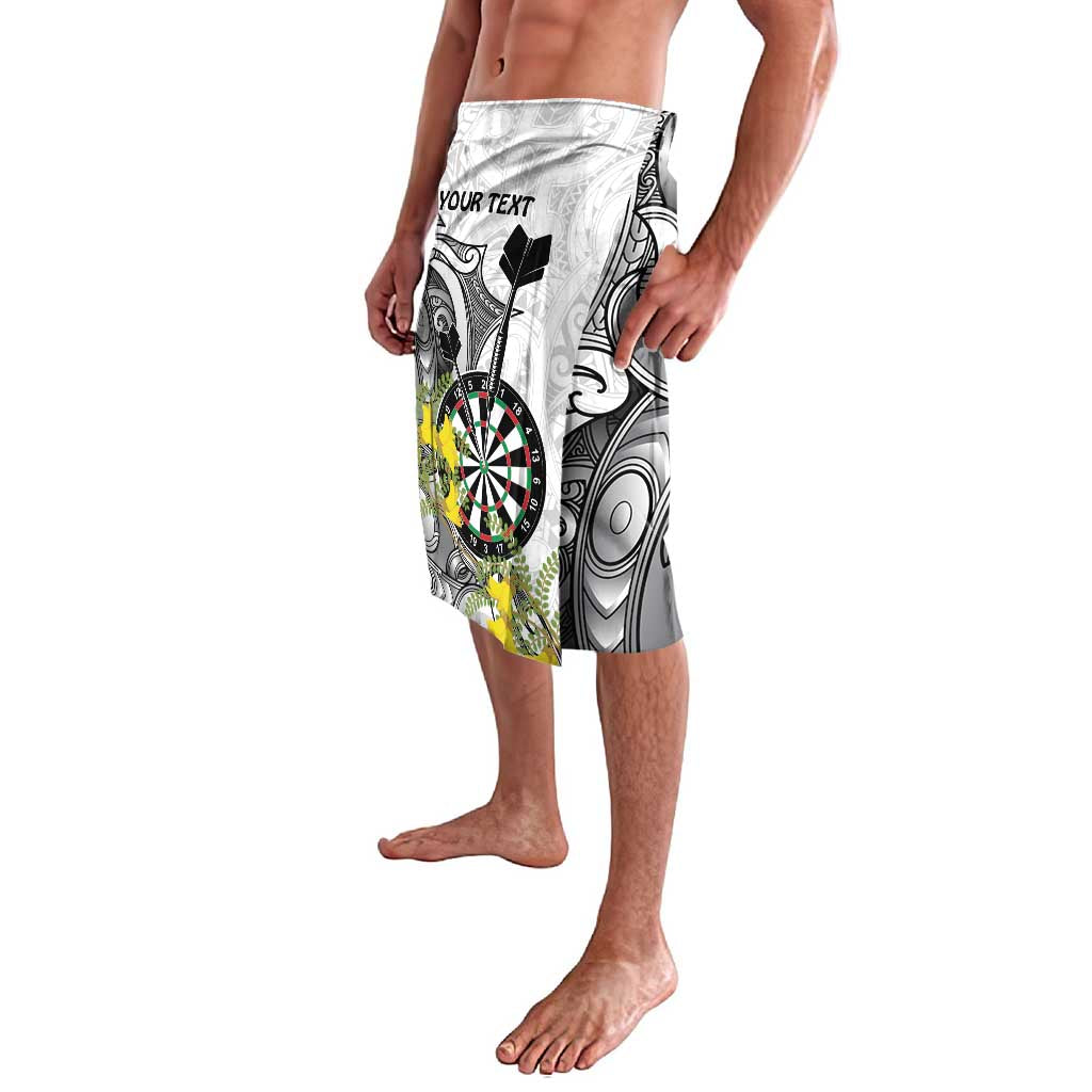 Personalised New Zealand Darts Lavalava Kowhai Floral with Maori Tattoo