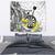 Personalised New Zealand Darts Tapestry Kowhai Floral with Maori Tattoo