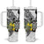 Personalised New Zealand Darts Tumbler With Handle Kowhai Floral with Maori Tattoo