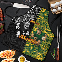 Custom New Zealand vs South Africa Apron Rugby Rivalry Two Nations One Battle
