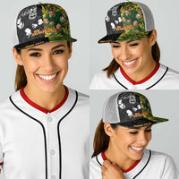 Personalised New Zealand vs South Africa Baseball Net Cap Rugby Rivalry Two Nations One Battle LT9 - Polynesian Pride