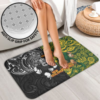 Custom New Zealand vs South Africa Bathroom Set Rugby Rivalry Two Nations One Battle LT9 - Polynesian Pride