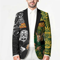 Custom New Zealand vs South Africa Blazer Rugby Rivalry Two Nations One Battle
