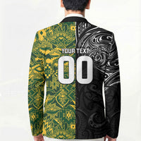 Custom New Zealand vs South Africa Blazer Rugby Rivalry Two Nations One Battle