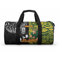 Custom New Zealand vs South Africa Duffle Bag Rugby Rivalry Two Nations One Battle