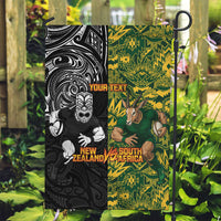Custom New Zealand vs South Africa Garden Flag Rugby Rivalry Two Nations One Battle