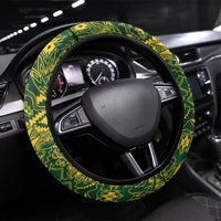 New Zealand vs South Africa Steering Wheel Cover Rugby Rivalry Two Nations One Battle