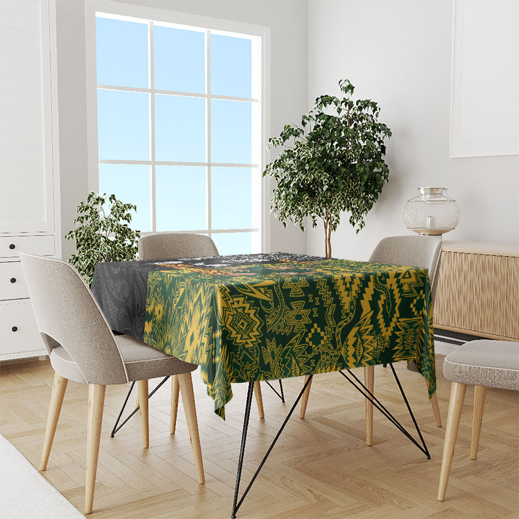 Custom New Zealand vs South Africa Tablecloth Rugby Rivalry Two Nations One Battle LT9 - Polynesian Pride