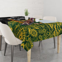 Custom New Zealand vs South Africa Tablecloth Rugby Rivalry Two Nations One Battle LT9 - Polynesian Pride