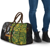 Custom New Zealand vs South Africa Travel Bag Rugby Rivalry Two Nations One Battle