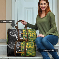 Custom New Zealand vs South Africa Travel Bag Rugby Rivalry Two Nations One Battle