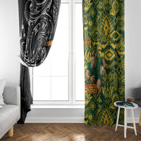 Custom New Zealand vs South Africa Window Curtain Rugby Rivalry Two Nations One Battle