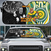 Custom Australia vs New Zealand Auto Sun Shade Rugby Rivalry Two Nations One Battle LT9 Multicolor - Polynesian Pride