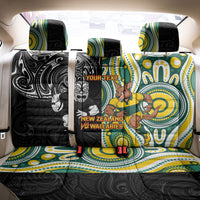Custom Australia vs New Zealand Back Car Seat Cover Rugby Rivalry Two Nations One Battle LT9 - Polynesian Pride
