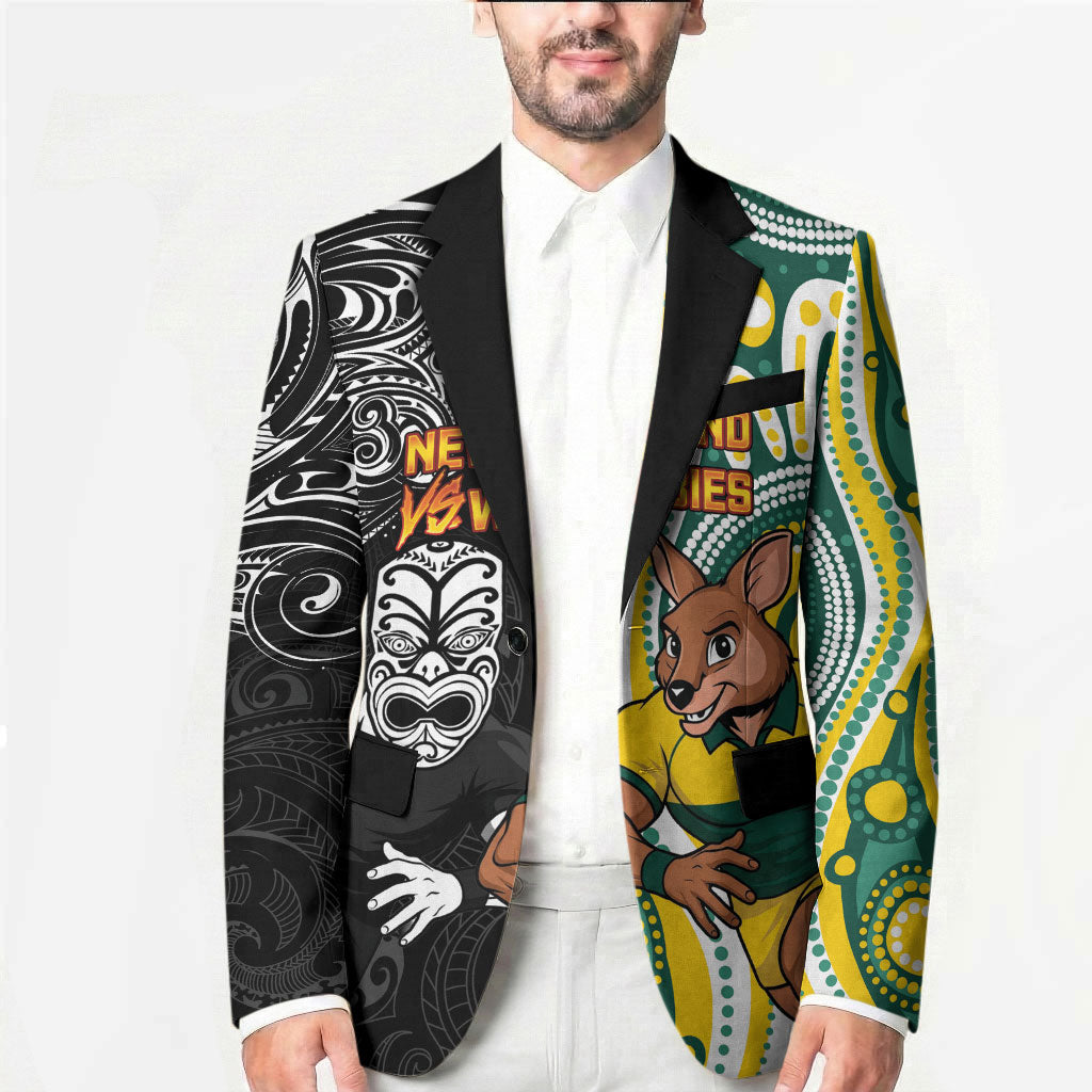 Custom Australia vs New Zealand Blazer Rugby Rivalry Two Nations One Battle