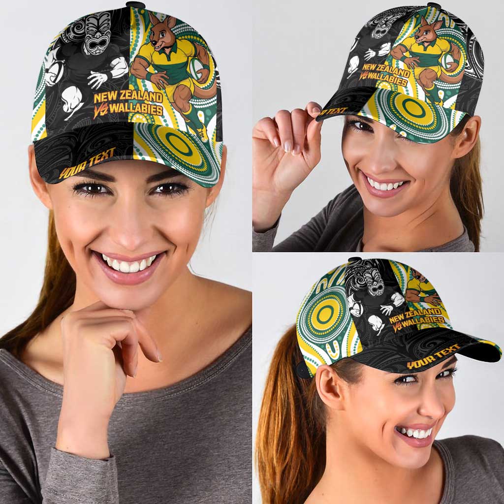 Personalised Australia vs New Zealand Classic Cap Rugby Rivalry Two Nations One Battle