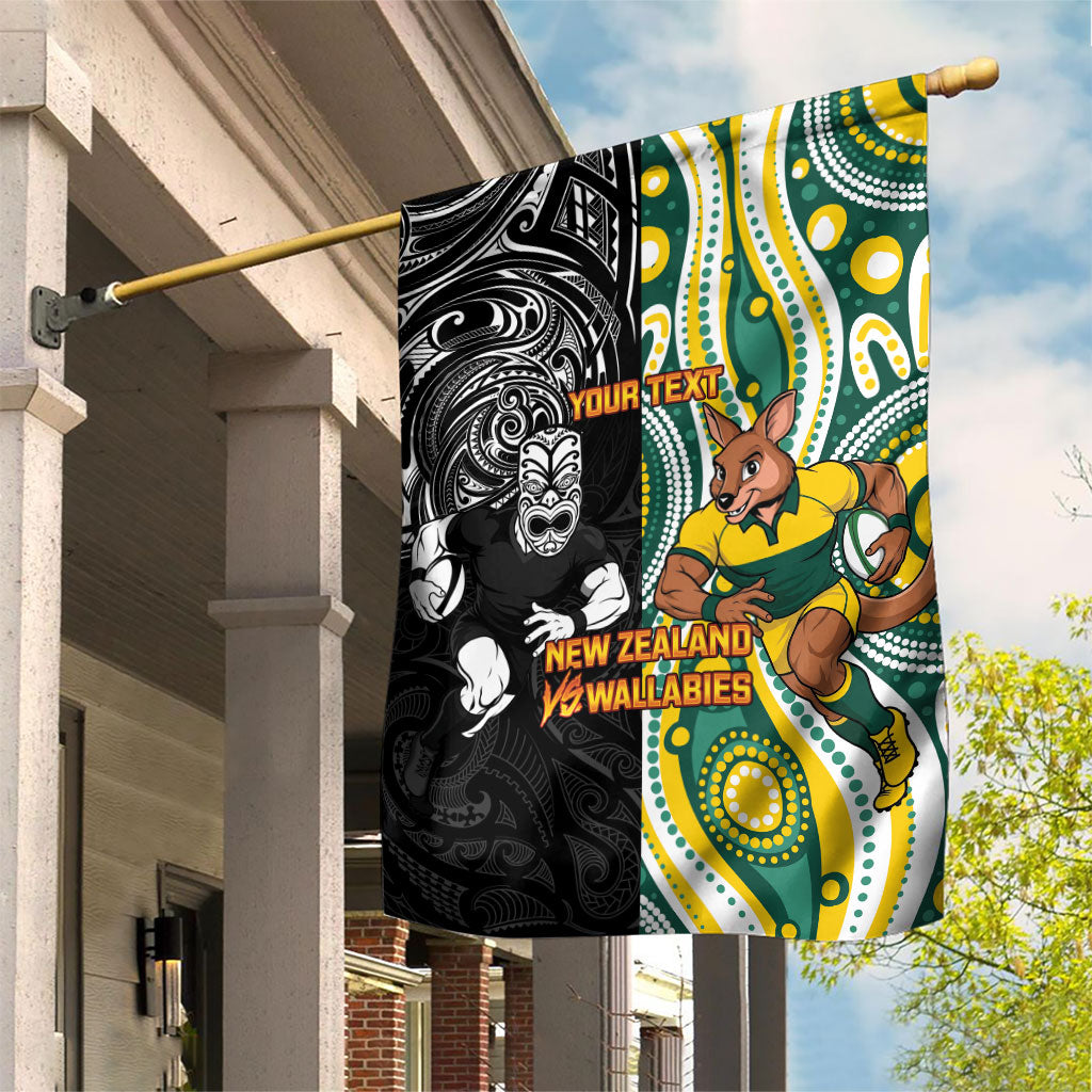 Custom Australia vs New Zealand Garden Flag Rugby Rivalry Two Nations One Battle