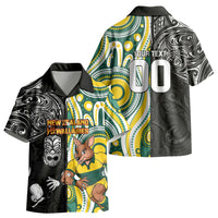 Custom Australia vs New Zealand Kid Hawaiian Shirt Rugby Rivalry Two Nations One Battle