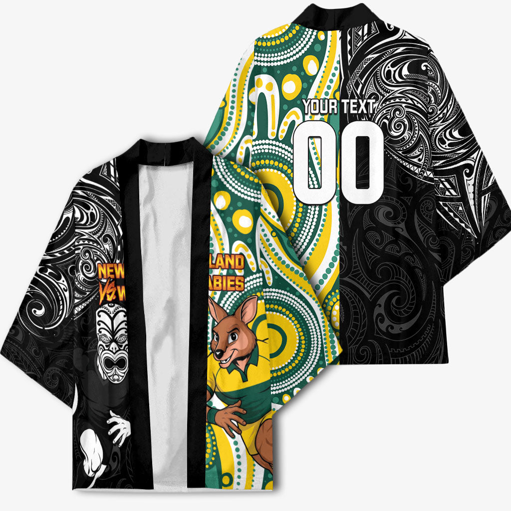 Custom Australia vs New Zealand Kimono Rugby Rivalry Two Nations One Battle