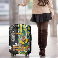 Custom Australia vs New Zealand Luggage Cover Rugby Rivalry Two Nations One Battle