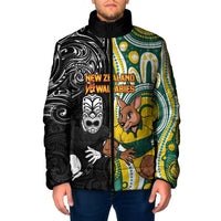 Custom Australia vs New Zealand Padded Jacket Rugby Rivalry Two Nations One Battle