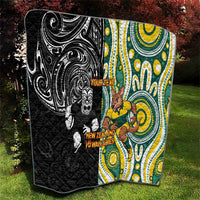 Custom Australia vs New Zealand Quilt Rugby Rivalry Two Nations One Battle LT9 - Polynesian Pride