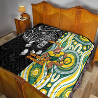 Custom Australia vs New Zealand Quilt Rugby Rivalry Two Nations One Battle LT9 - Polynesian Pride