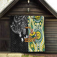 Custom Australia vs New Zealand Quilt Rugby Rivalry Two Nations One Battle LT9 - Polynesian Pride
