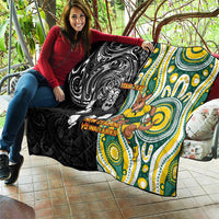 Custom Australia vs New Zealand Quilt Rugby Rivalry Two Nations One Battle LT9 - Polynesian Pride