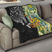 Custom Australia vs New Zealand Quilt Rugby Rivalry Two Nations One Battle LT9 - Polynesian Pride