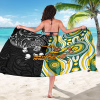 Custom Australia vs New Zealand Sarong Rugby Rivalry Two Nations One Battle