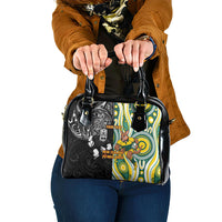 Custom Australia vs New Zealand Shoulder Handbag Rugby Rivalry Two Nations One Battle LT9 One Size Multicolor - Polynesian Pride