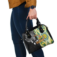 Custom Australia vs New Zealand Shoulder Handbag Rugby Rivalry Two Nations One Battle LT9 - Polynesian Pride