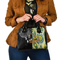 Custom Australia vs New Zealand Shoulder Handbag Rugby Rivalry Two Nations One Battle LT9 - Polynesian Pride