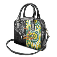 Custom Australia vs New Zealand Shoulder Handbag Rugby Rivalry Two Nations One Battle LT9 - Polynesian Pride