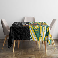 Custom Australia vs New Zealand Tablecloth Rugby Rivalry Two Nations One Battle