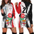 Custom Fiji England Rugby Hoodie Dress Tapa Pattern and Rose Flower World Cup 2023 LT9 - Polynesian Pride