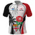 Custom Fiji England Rugby Polo Shirt Tapa Pattern and Rose Flower World Cup 2023 LT9 White - Polynesian Pride